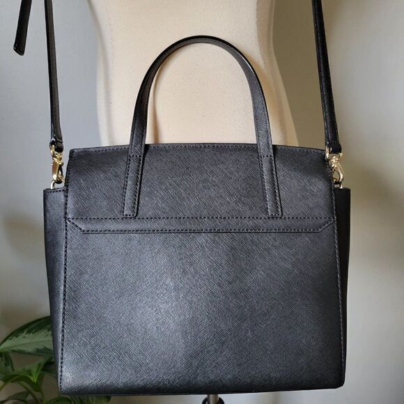 USED ONCE KATE SPADE GENUINE LEATHER CROSSBODY BLACK BAG - Picture 3 of 16